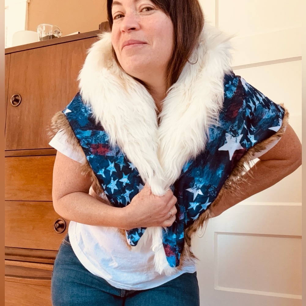 Bald Eagle Hooded Cape Spirit Hoods Faux Fur Collectible Limited Edition